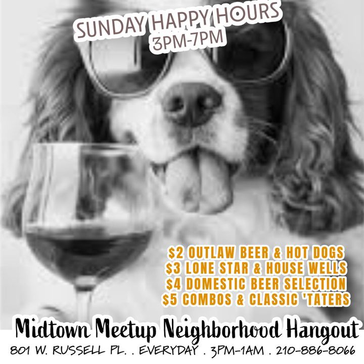 Day drink with us, enjoy live music, and stick around after for ultimate frisbee or comedy open mic! Let's fight off Monday as best we can!