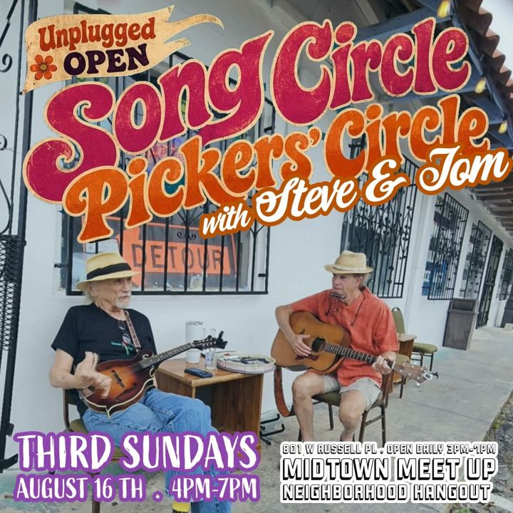 Steve & Tom are back with an acoustic pickers jam... because who doesn't need a mid week excuse to strum and hum? All levels are welcomed and our happy hour spe