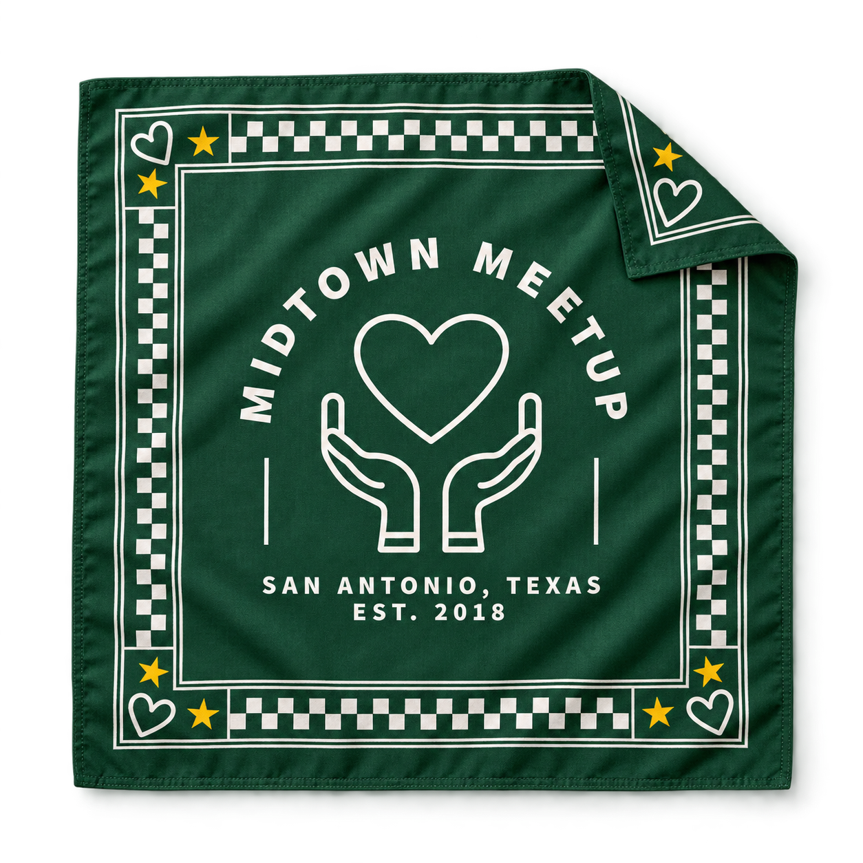The Good Company Bandana: illustrated product concept